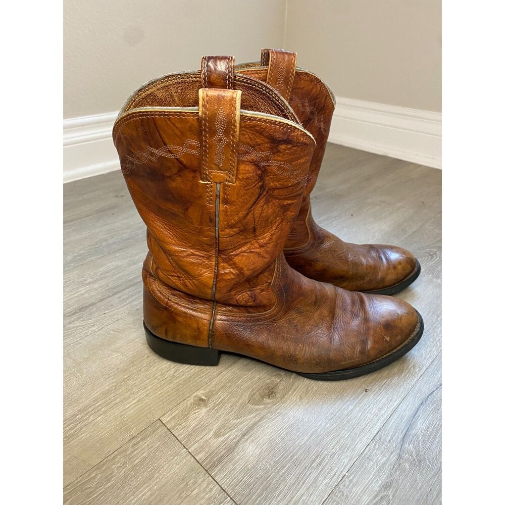 Ariat Heritage Roper 35503 Men's 11D Brown Leather Western Cowboy Boots